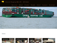 Tablet Screenshot of clarionshippingwaltd.com